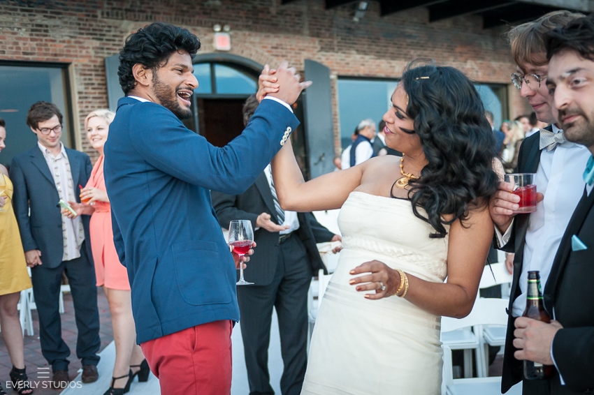 Indian wedding at Liberty Warehouse in Red Hook, Brooklyn. Photos by Everly Studios.