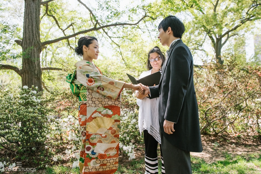 Japanese wedding, Cherry Hill wedding, Central Park wedding