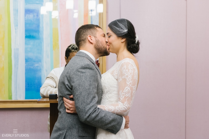 New York City Elopement. Colin and Michelle's New York City Hall elopement