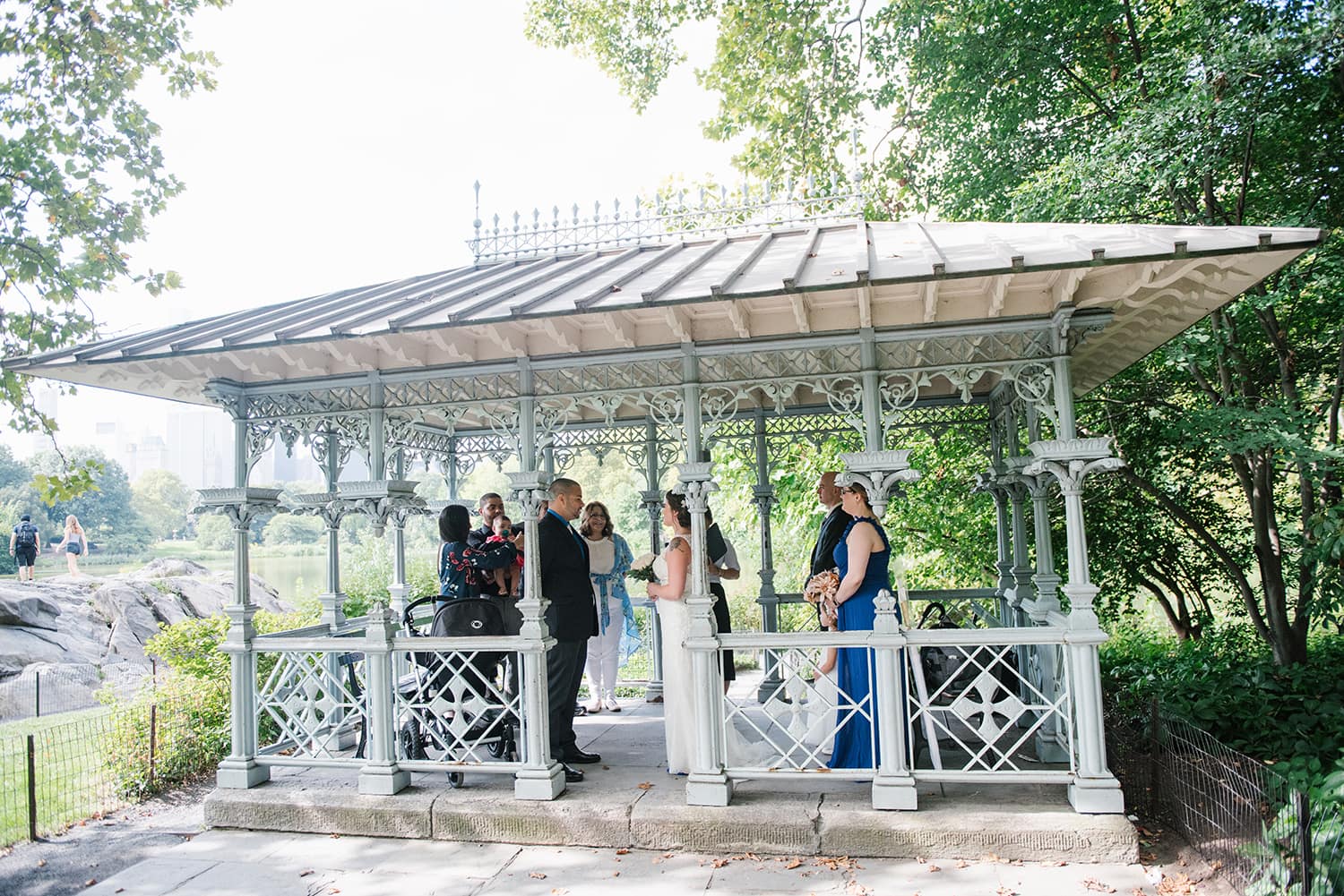 Places to Elope in NYC: Ladies Pavilion wedding in Central Park, NYC