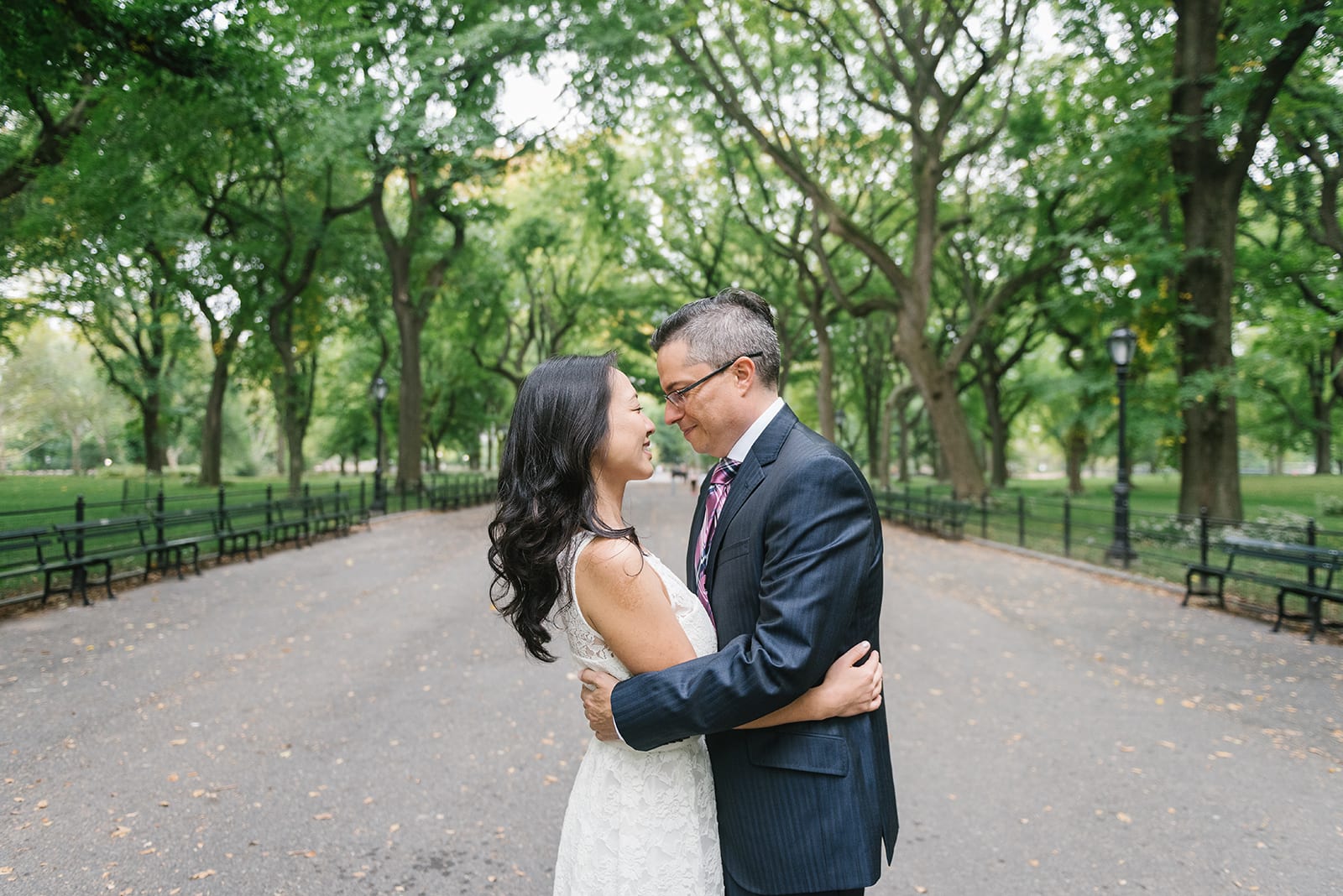 The Mall wedding in Central Park, New York
