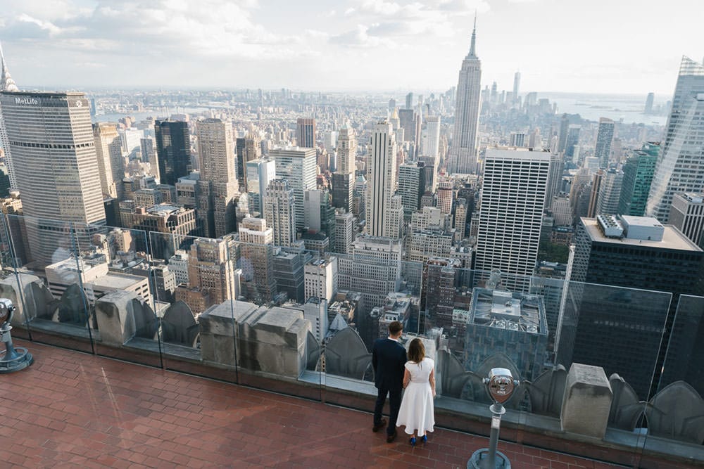 Top of the Rock wedding NYC - NYC elopement photographer packages