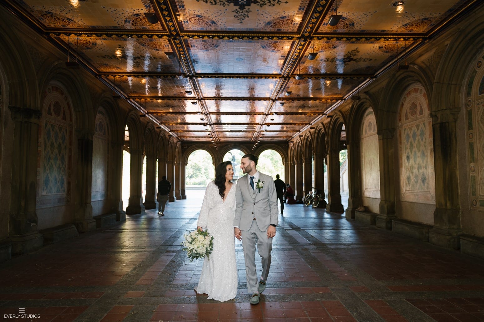 Bethesda Terrace wedding in Central Park NYC