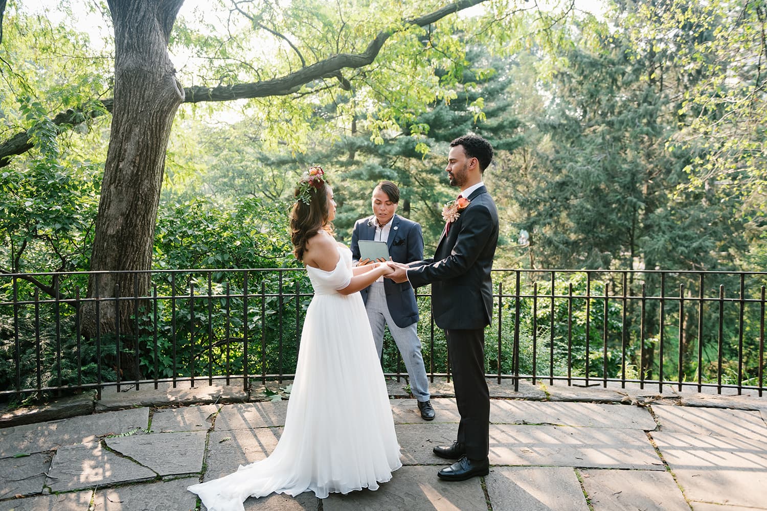 Shakespeare Garden wedding in Central Park NYC