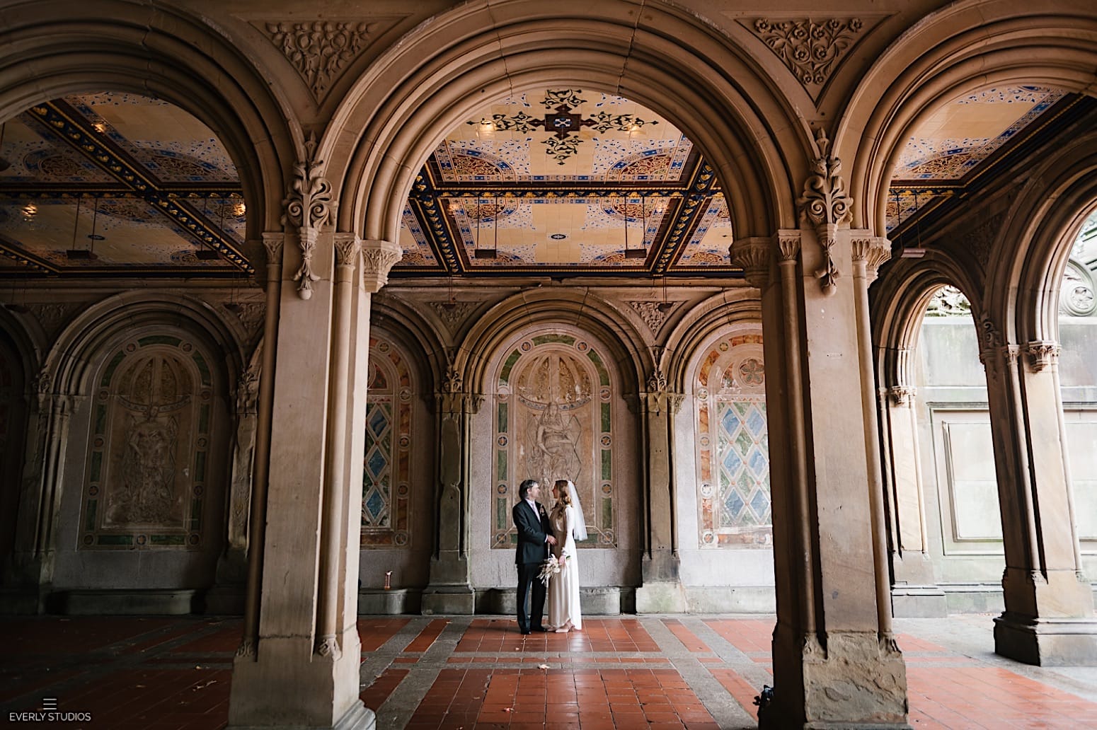 Bethesda Fountain elopement in Central Park NYC