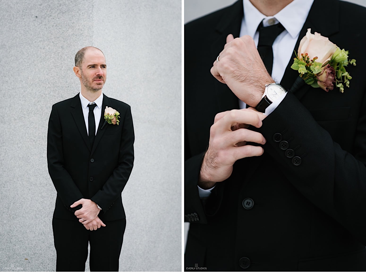 Four Freedoms Park wedding on Roosevelt Island NYC. Photos by NYC elopement photographer Everly Studios.